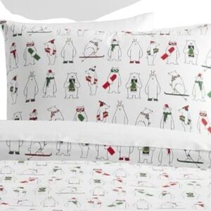 Pottery Barn Teen Polar Bear Duvet and Pillowcase Set